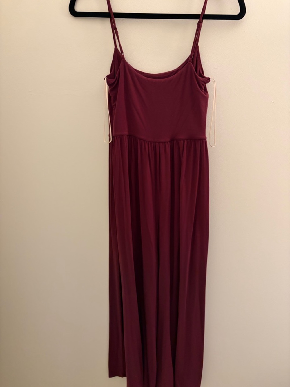 Wilfred Burgundy Spaghetti-Strap jumpsuit